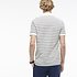 Image of Lacoste FLOUR/BLUE PIGMENT CHINE MEN'S REGULAR FIT STRIPE POLO