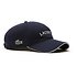 Image of Lacoste NAVY BLUE/WHITE MEN'S UNISEX ULTRA DRY LOGO CAP