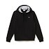 Image of Lacoste BLACK/SILVER CHINE MEN'S LACOSTE SPORT HOODED PULLOVER