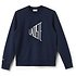 Image of Lacoste NAVY BLUE/FLOUR MEN'S GRAPHIC LOGO SWEATSHIRT
