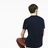 Image of Lacoste NAVY BLUE/FLOUR MEN'S VINTAGE LOGO TEE