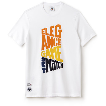 Image of Lacoste  MEN'S ROLAND GARROS ELEGANCE GSM TEE