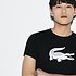 Image of Lacoste BLACK/WHITE MEN'S BIG CROC TEE