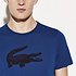 Image of Lacoste MARINO/BLACK MEN'S BIG CROC TEE